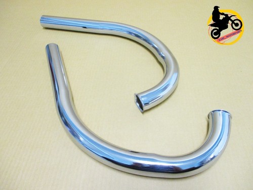 Honda Superhawk 305 250 CB77 CB72 exhaust muffler & Header Pipe BM Style SET - Picture 5 of 5