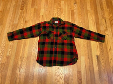 Chill Chaser By Blue Top Flannel Shirt Buffalo Check Medium Wool Green/ Red