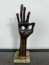 MATHIAS GOERITZ BRONZE SCULPTURE " DIVINE HAND " SIGNED AND NUMBERED
