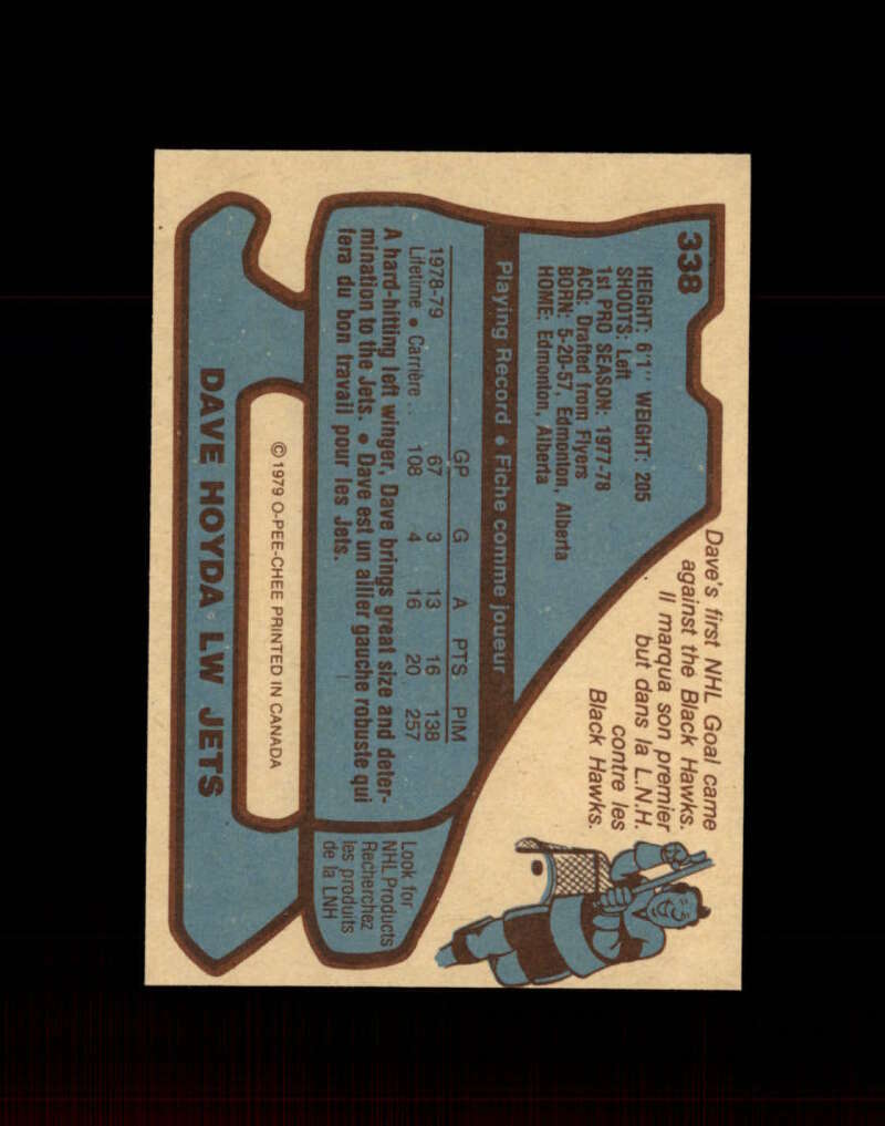 1979 O-Pee-Chee Hockey #338 Dave Hoyda STARX 8 NM/MT CS76356