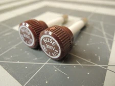 (2) Bussman BK GMF 1-6/10 Buss Small Dimension 300V Time Delay / Slow Blow Fuses
