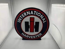 International Harvester Lighted Sign – Bold with Logo | LED Wall Décor for Garag