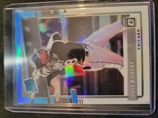 2020 Donruss Optic Luis Robert Rated Rookie Carolina Blue & White RC #62