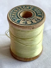 VINTAGE Silk Thread Richardson's Pale Spring Green Fly Fishing Tying Sewing #418