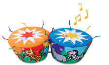 Melissa  Doug K's Kids Bongo Drums Soft Musical Instrument as is, read 