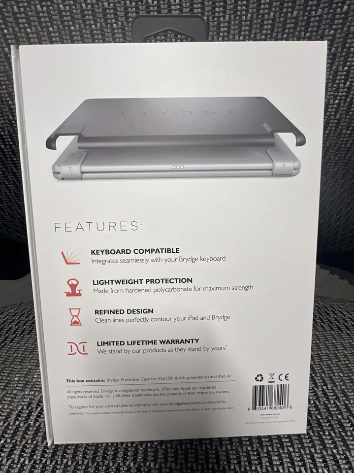 Brydge Slimline Protective Case 9.7 For iPad 5th & 6th Gen & Ipad Air BRYPC10A5 - Image 2 of 3