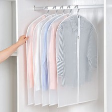 5PCS Garment Clothes Cover Protector Hanging Garment Storage Bag for Wardrobe