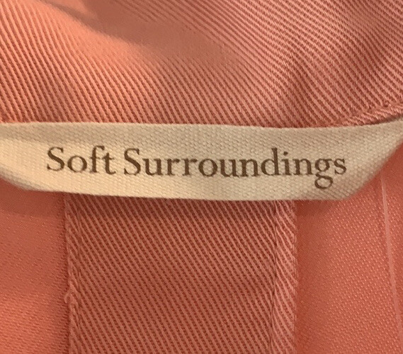 Soft Surroundings Peach Collared Button Down - image 5