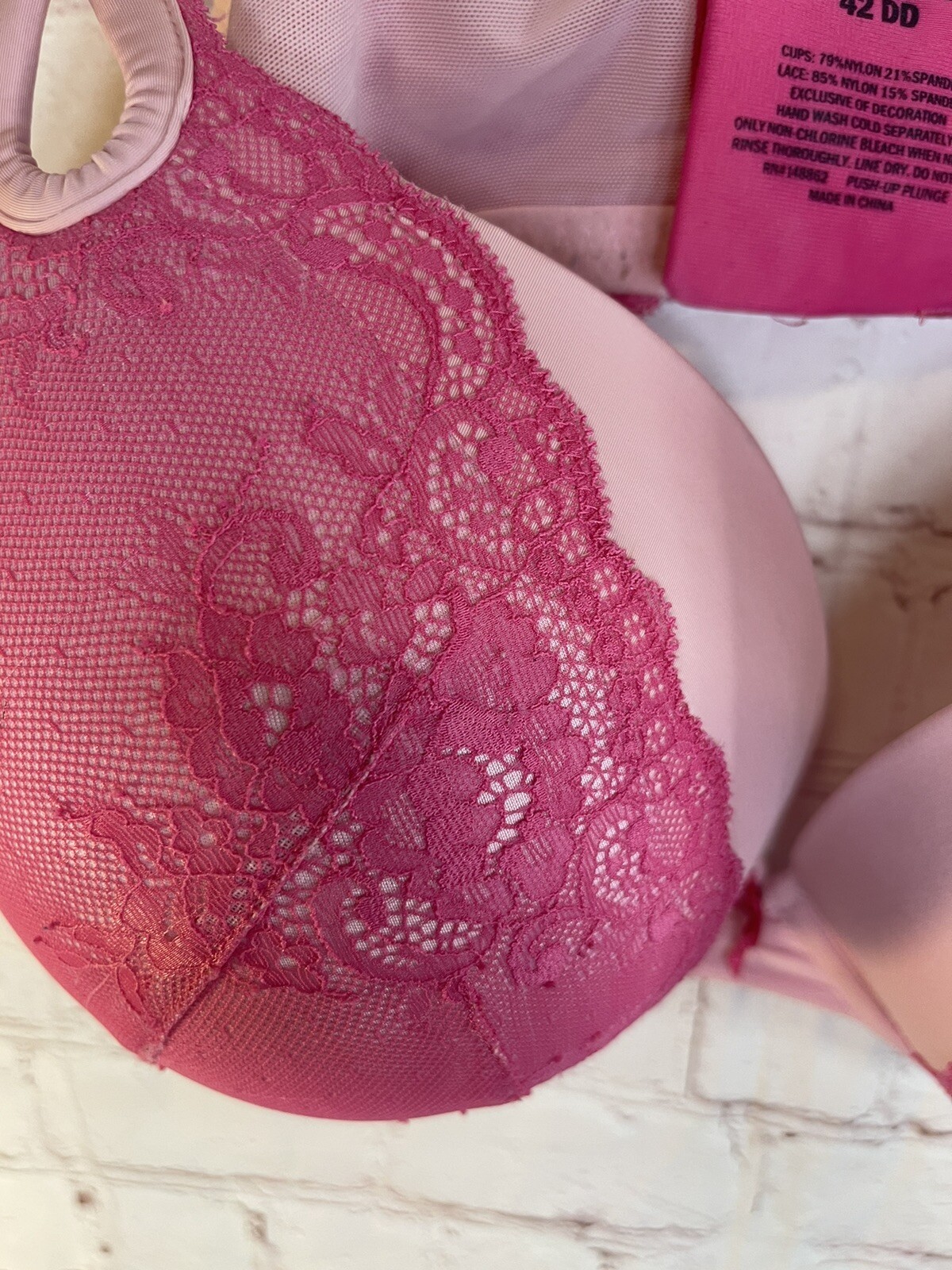 TORRID Push Up Plunge Bra Pink Size 42DD eBay