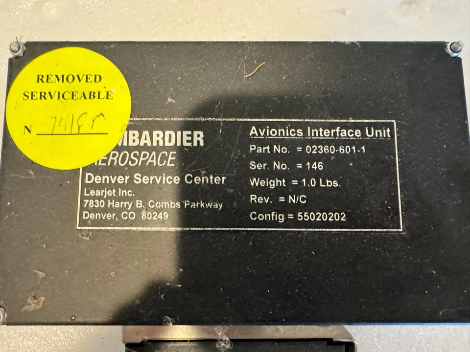 Bombardier Avionics Interface Unit P/N 02360-601-1 - Image 2 of 4
