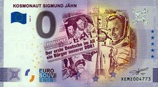 Zero Euro Note - 0 Euro Note - Cosmonaut Sigmund Jähn 2020-9 Anniversary!!!