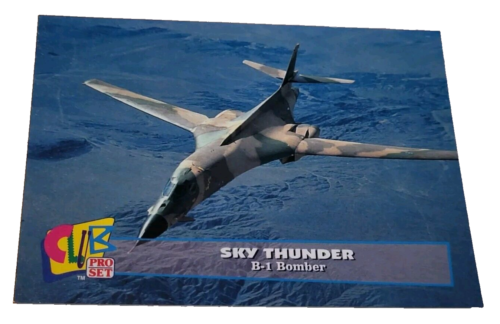 1993 Club Pro Set Sky Thunder B-1 Bomber #8 Trading Card (G8