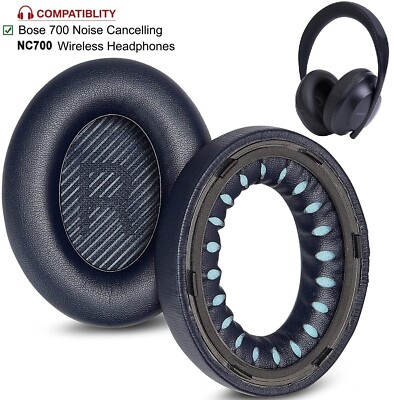 Blue Replacement Ear Pads Cushion For Bose 700 NC700 Noise