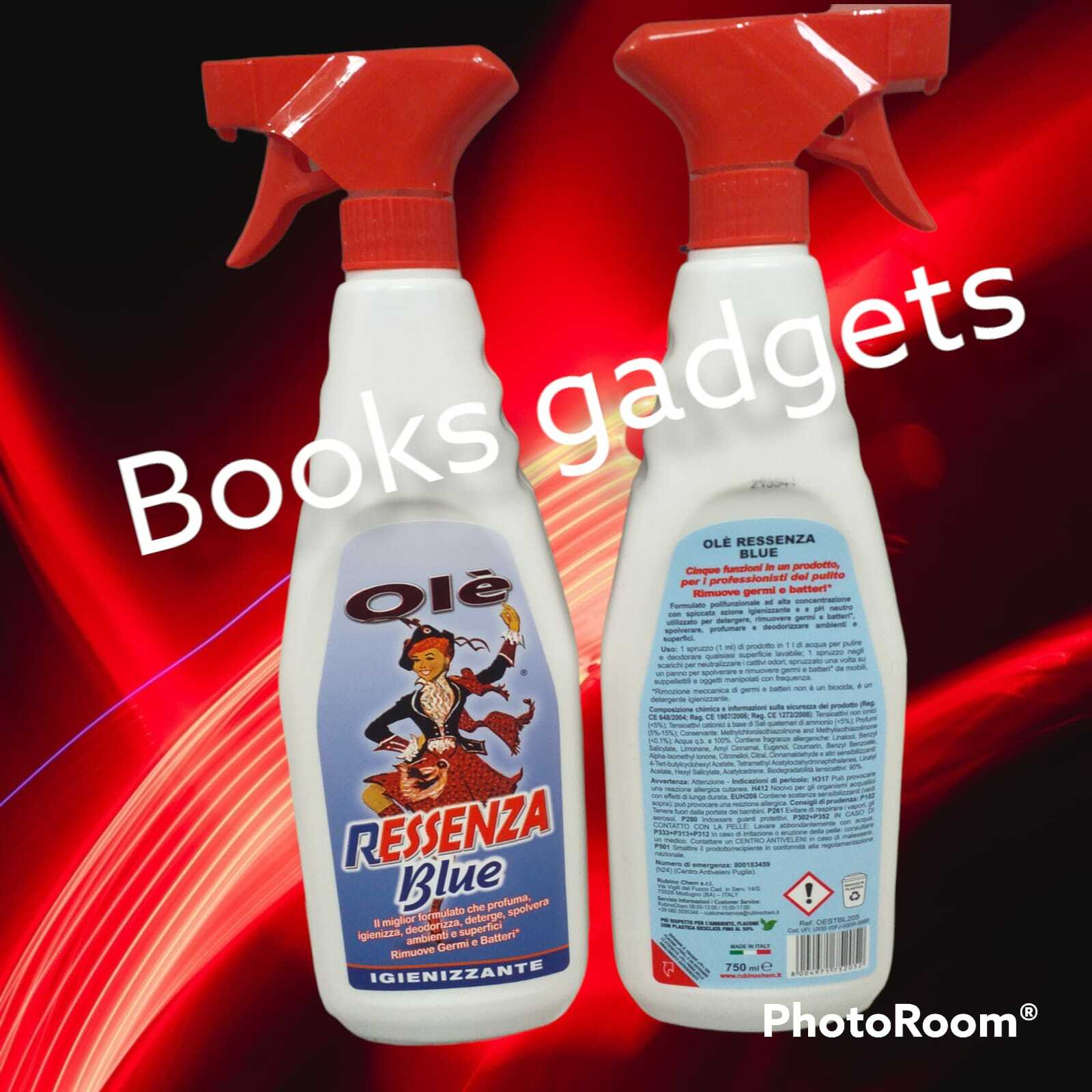 7 pezzi Olè Essenza Blue Spray Deterge Spolvera Profuma Desodorizza Igienizzante