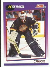 KIRK MCLEAN 1991-92 SCORE CARD NEAR MINT+ CONDITION