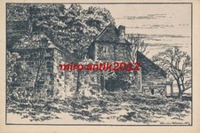 Postcard, artist card, Rethel - view of the castle from the castle garden; 50...