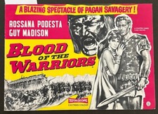 Blood of the Warriors 1961 Original UK Pressbook poster photos Rossana Podesta