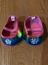 Build A Bear BABW SHOES Rainbow Metallic Flats Kids Play Cute