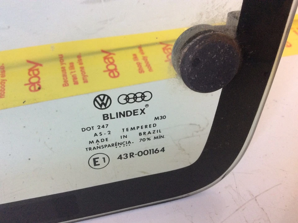 Volkswagen Fox 1987-1993 2 puertas hatchback ventana trasera derecha cristal OEM Foto 4 de 4