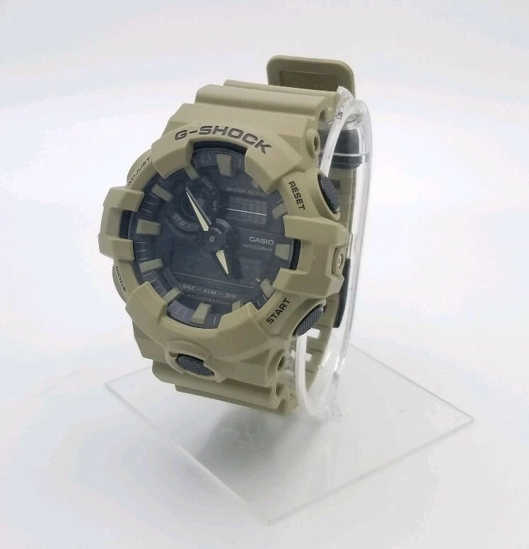 Casio G Shock Mens Camo Green Chronograph Adjustable Holes Watch