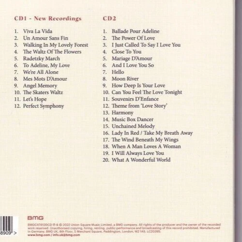 Richard Clayderman ~ Forever Love Plus Bonus Best Of Album NEW AND SEALED 2xCD - Image 2 of 2