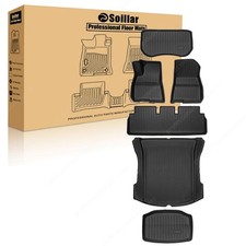 Top 3 Floor Mats That Will Look Right in the Tesla Model 3 TPE Floor Mats-Trunk Cargo Liner Set For 2017-2023 Tesla Model 3 Waterproof New