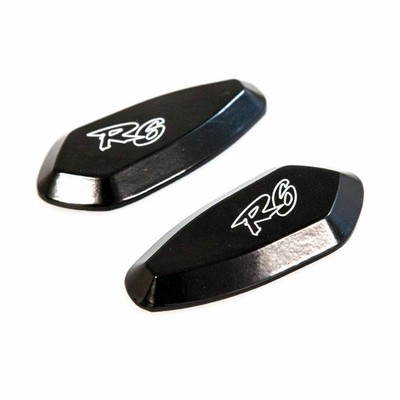Motorrad Spiegelabdeckungen Spiegelkappen Mirror Blanks für Yamaha YZF-R6S 06-09