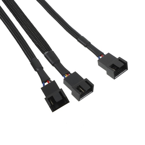 2 Pcs CPU Adapter Cable Pwm Fans Splitter Extension Computer Components - Afbeelding 9 van 12