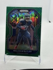 2020 Prizm Malcolm Butler Green Prizm Titans West Alabama Football