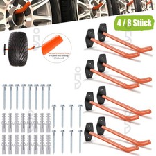 4/8 x Autoreifen Wand Halter Haltebügel Reifen Felgen Haken Baum Regal Halterung