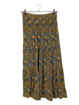 BODEN Jupe longue Dames Jupe T EU 38 bleu-jaune primevère style décontracté - Photo 1/4
