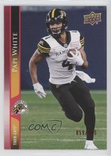 2021 Upper Deck CFL Red 59/165 Papi White #123 h8y