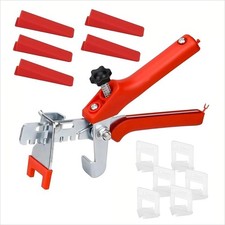 Tile Leveling System Kits 1.5mm 2.0mm 3.0mm Spacers Clip Reusable Wedges Plier