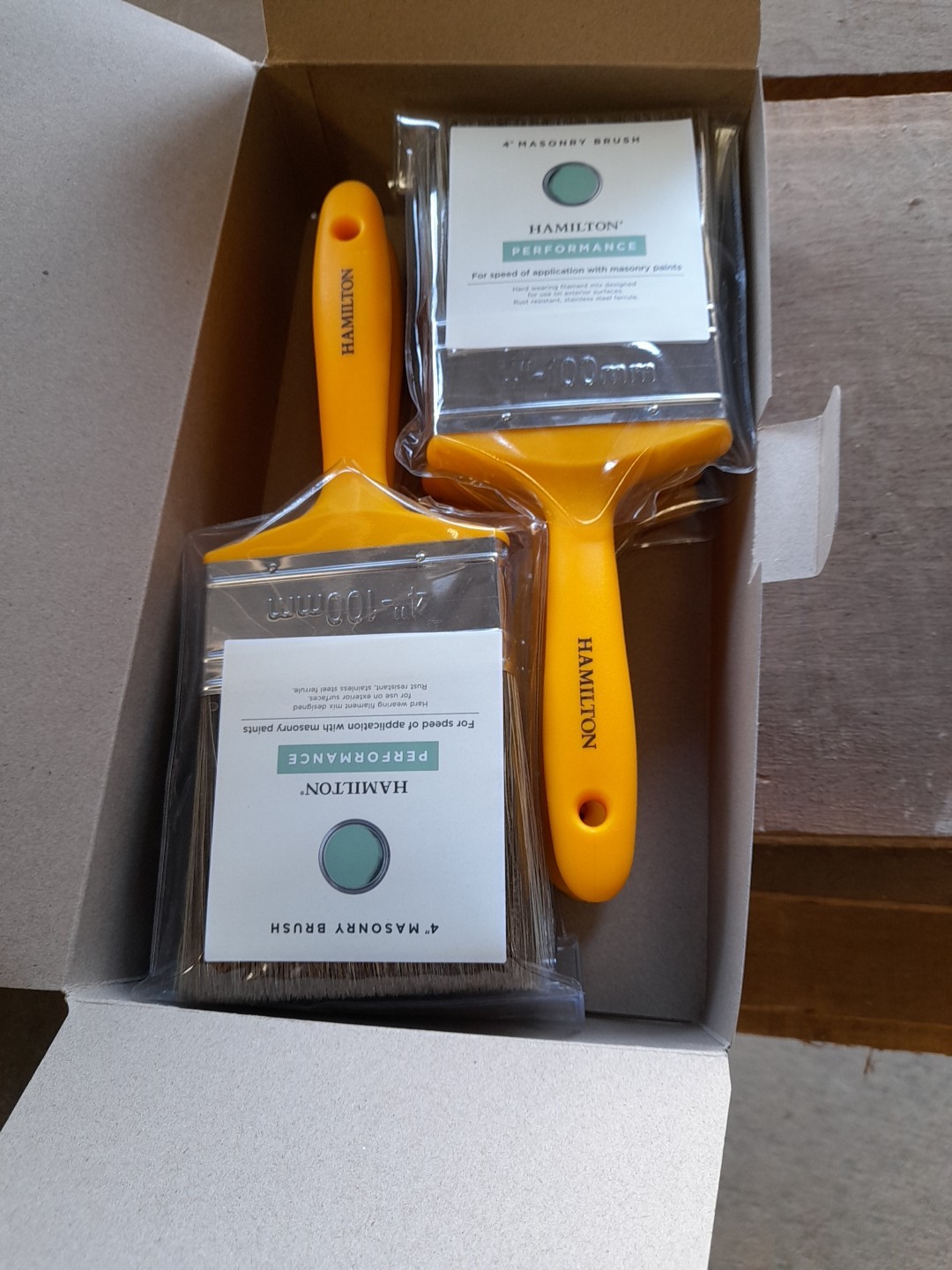 Pack of 3 Hamilton Performance 4"" Masonry Brush