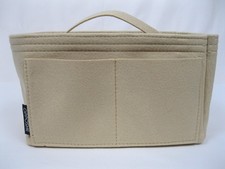 Opposhe Purse Organizer Insert for Handbags Key Clip Pockets Zipped Compartment