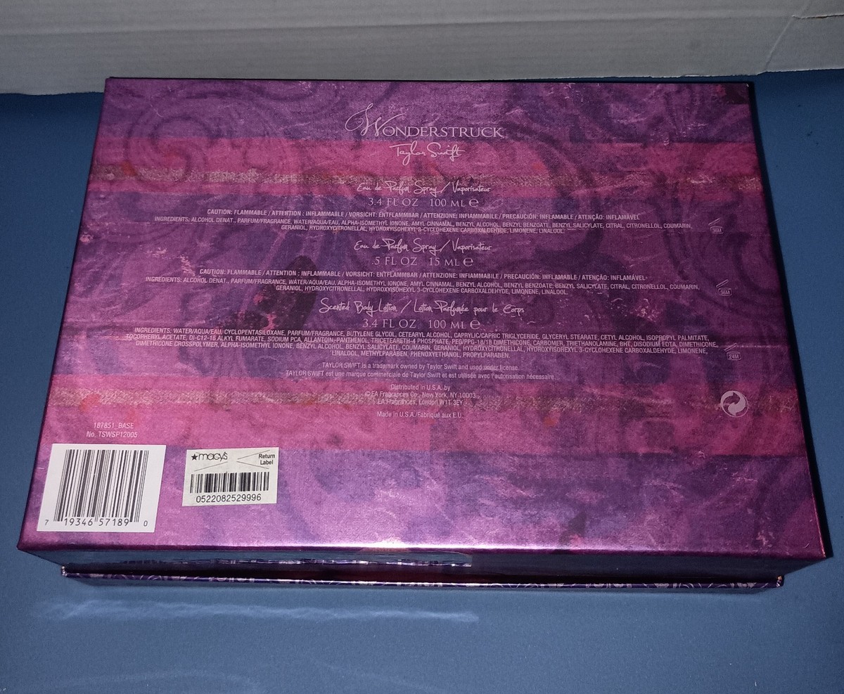 Taylor Swift Wonderstruck Rare Gift Box Discontinued 3.4oz Perfume