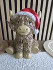 Christmas Highland Cow Ornament Figurine