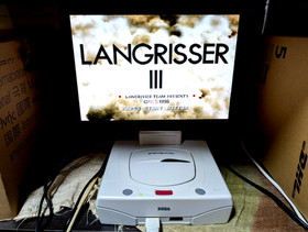 Sega Saturn White Console  Christmas Nights Winter Limited Edition Box Manual