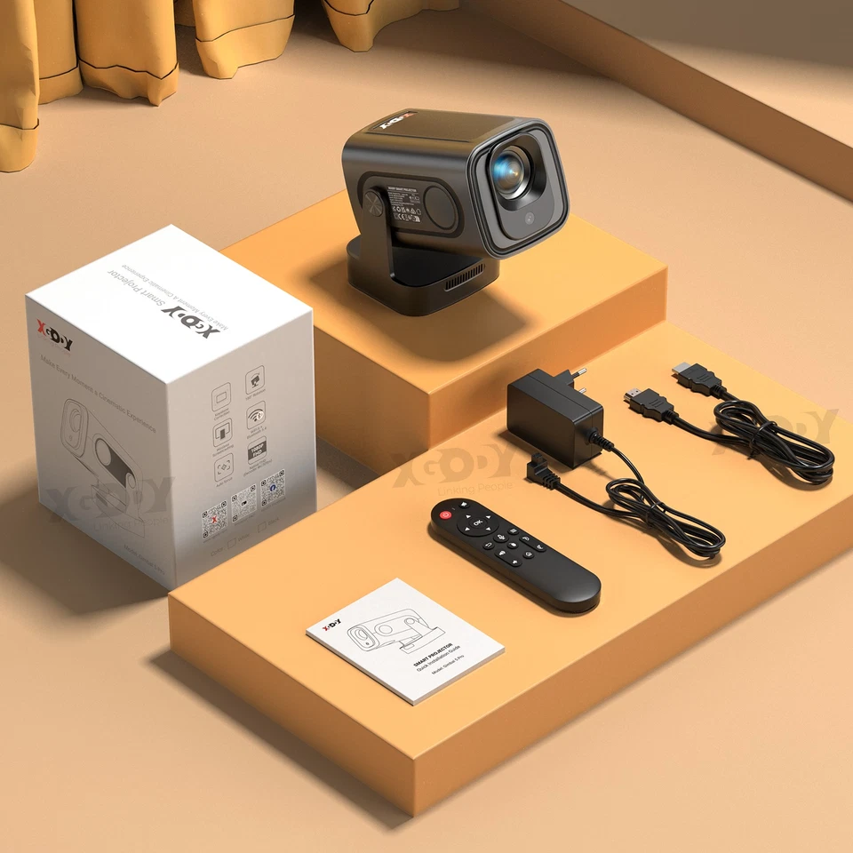 XGODY Mini Beamer 4K FHD Heimkino Android Projektor 5G WiFi Bluetooth 18000Lumen - Bild 4 von 4