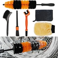 Motorcycle Cleaning Kit 6 Pack with Easy Reach Brush,Wool Wash Mitt,Detailing...