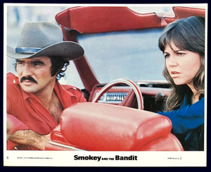 SMOKEY & THE BANDIT Original Movie Mini Lobby Card Burt Reynolds Sally Field