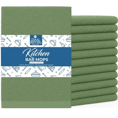 100% Cotton Bar Mop Cleaning Kitchen Towels Highly Absorbent, Quick Dry, Reusabl