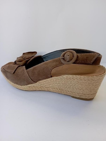 Women Paul Green Heels Brown Leather 37 #C3WD