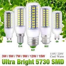 LED Corn Bulbs E27/B22/E14/G10/G9 Energy Saving Light Night Lamp Cool/Warm White