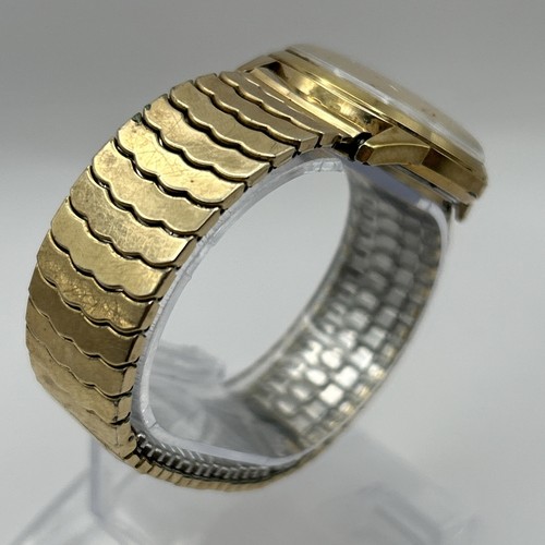 Vintage Bulova Watch Antimagnetic Waterproof Automatic Gold Plated Bezel RUNS! - Picture 4 of 11