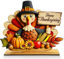 Wooden Turkey Thanksgiving Table Decor Thanksgiving Wooden Sign