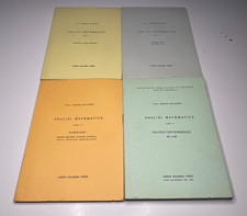Mario Dolcher, Analisi Matematica, Libreria Goliardica 4 volumi
