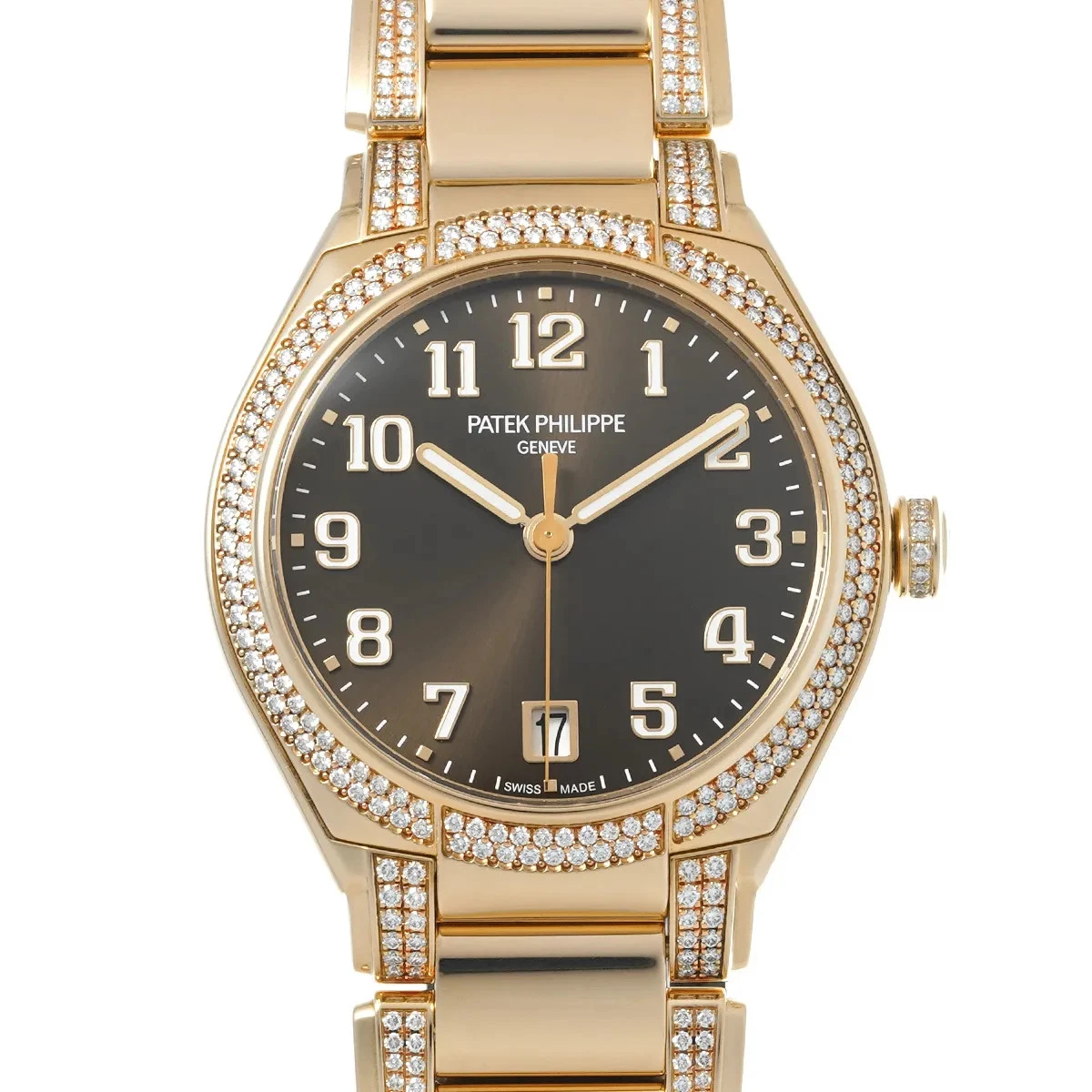 Patek Philippe — Patek Philippe Twenty-4 7300 / 1201R-010 36mm Rose Gold Brown Wristwatch #WW138