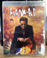Hana-bi Fireworks Blu-ray New Sealed Takeshi Kitano Rare Oop Yakuza Miike