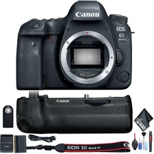 Canon EOS 6D Mark II DSLR Camera Body Only with Battery Grip, Cleaning Kit